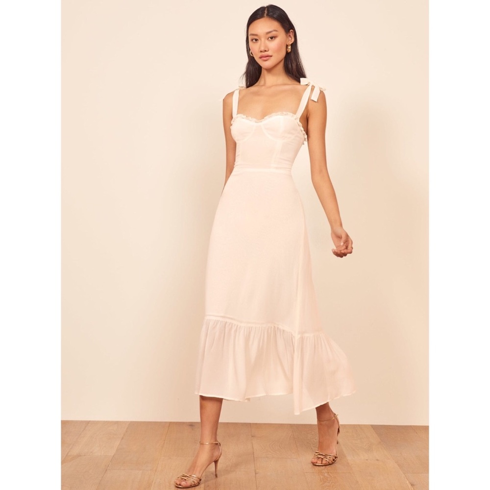 Reformation Nikita Dress in Ivory
